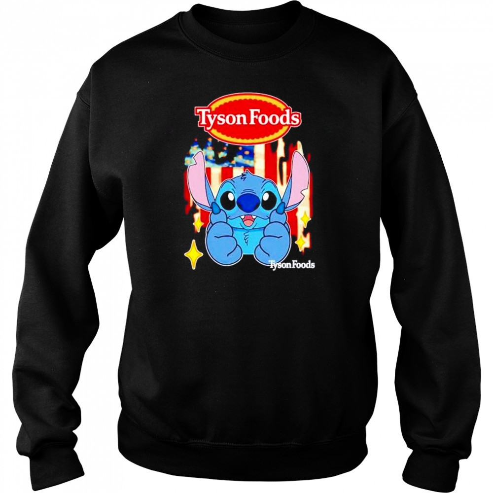 Tyson Foods Stitch US flag 4th of July shirt Hoodie