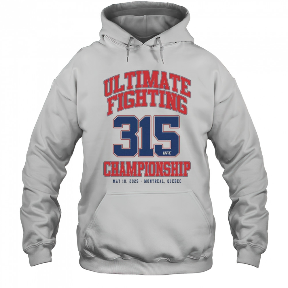 UFC 315 Varsity Shirt Hoodie
