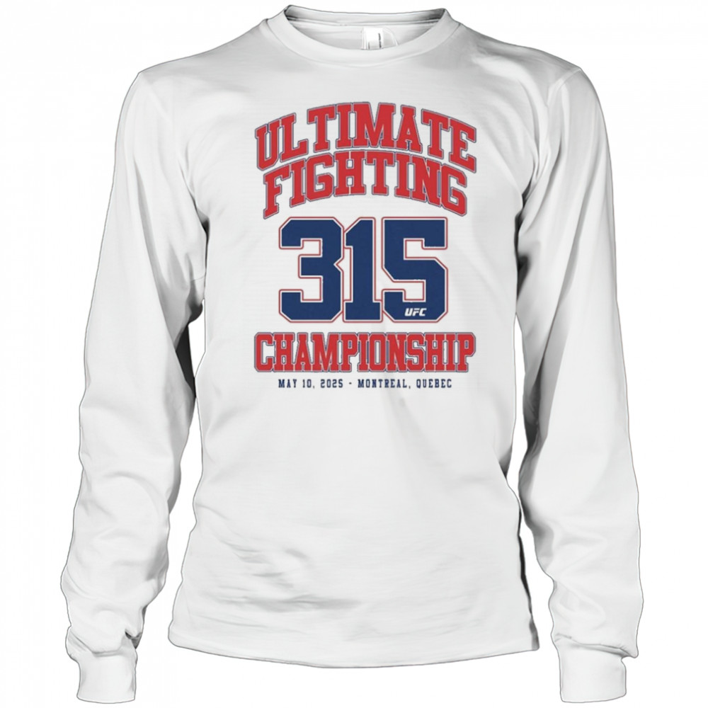 UFC 315 Varsity Shirt Long Sleeved