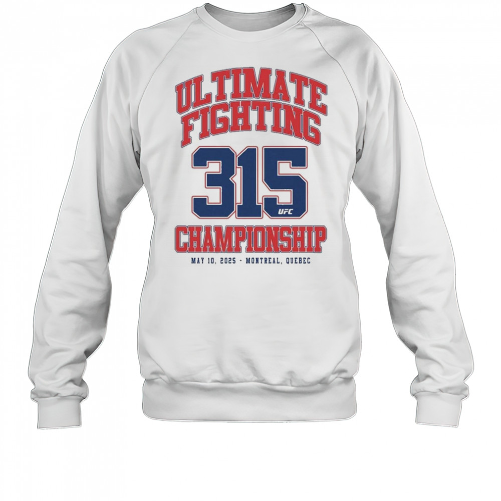 UFC 315 Varsity Shirt Sweatshirt