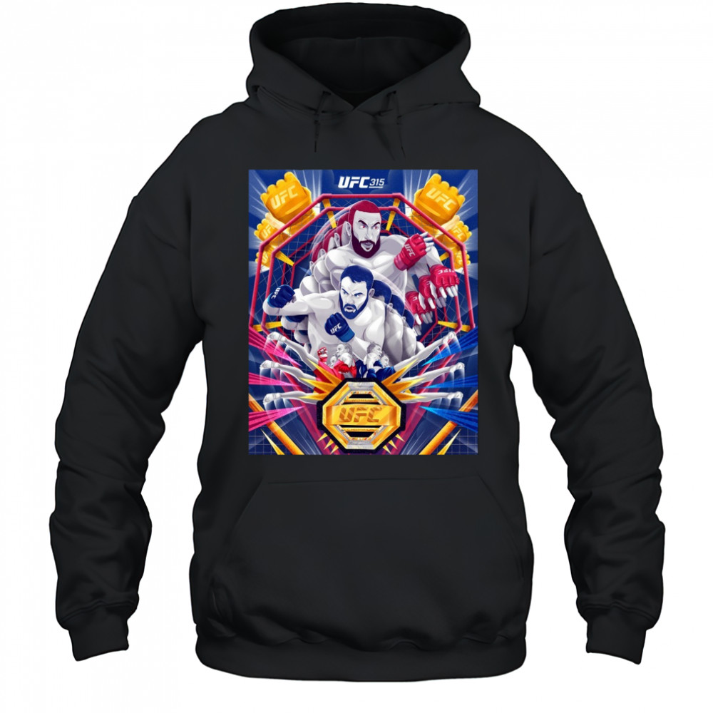 UFC 315 World Champion Artist Series 2025 Poster t-shirt Hoodie