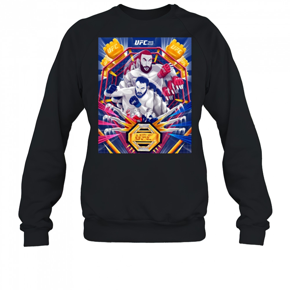 UFC 315 World Champion Artist Series 2025 Poster t-shirt Sweatshirt