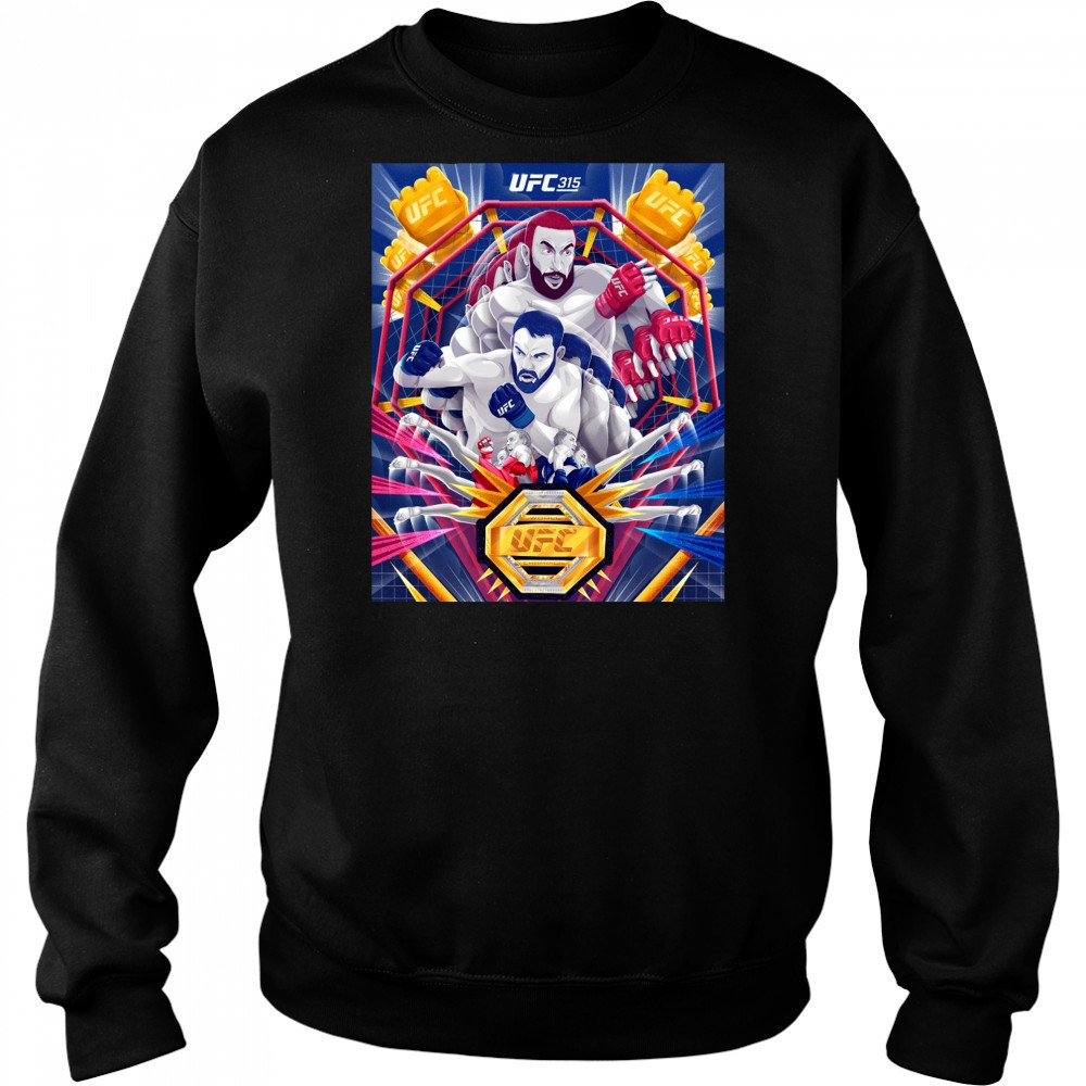 UFC 315 World Champion Artist Series 2025 Poster t-shirt Hoodie