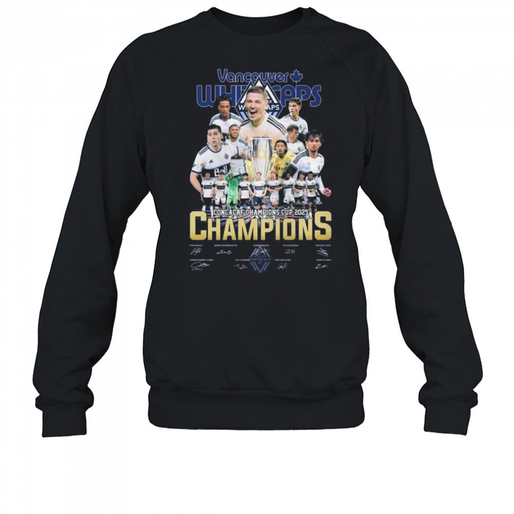 Vancouver Whitecaps Concacaf Champions Cup 2025 Signatures Shirt Sweatshirt