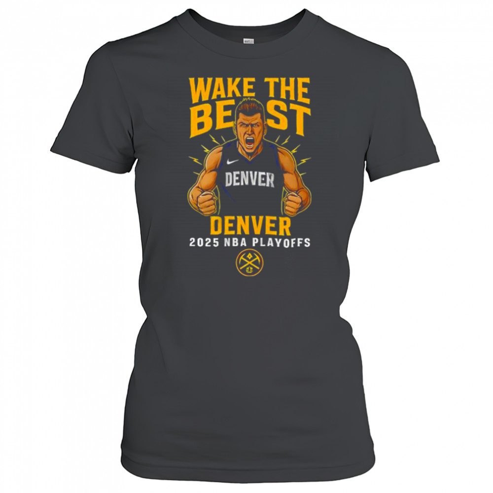 Wake The Beast Denver Nuggets Playoffs Cotton Shirt Women's T-shirt