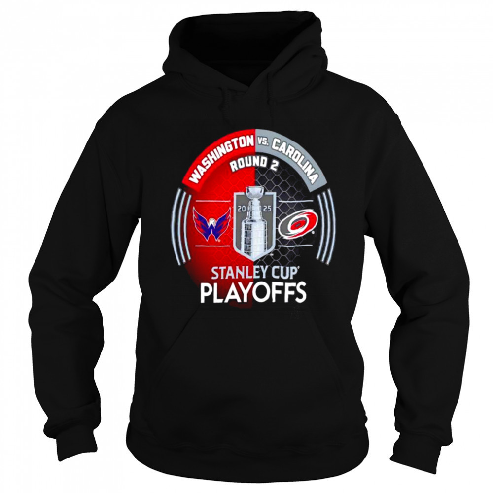 Washington Capitals vs. Carolina Hurricanes Inglasco 2025 Stanley Cup Playoffs Second Round Dueling Match Up Hockey shirt Sweatshirt