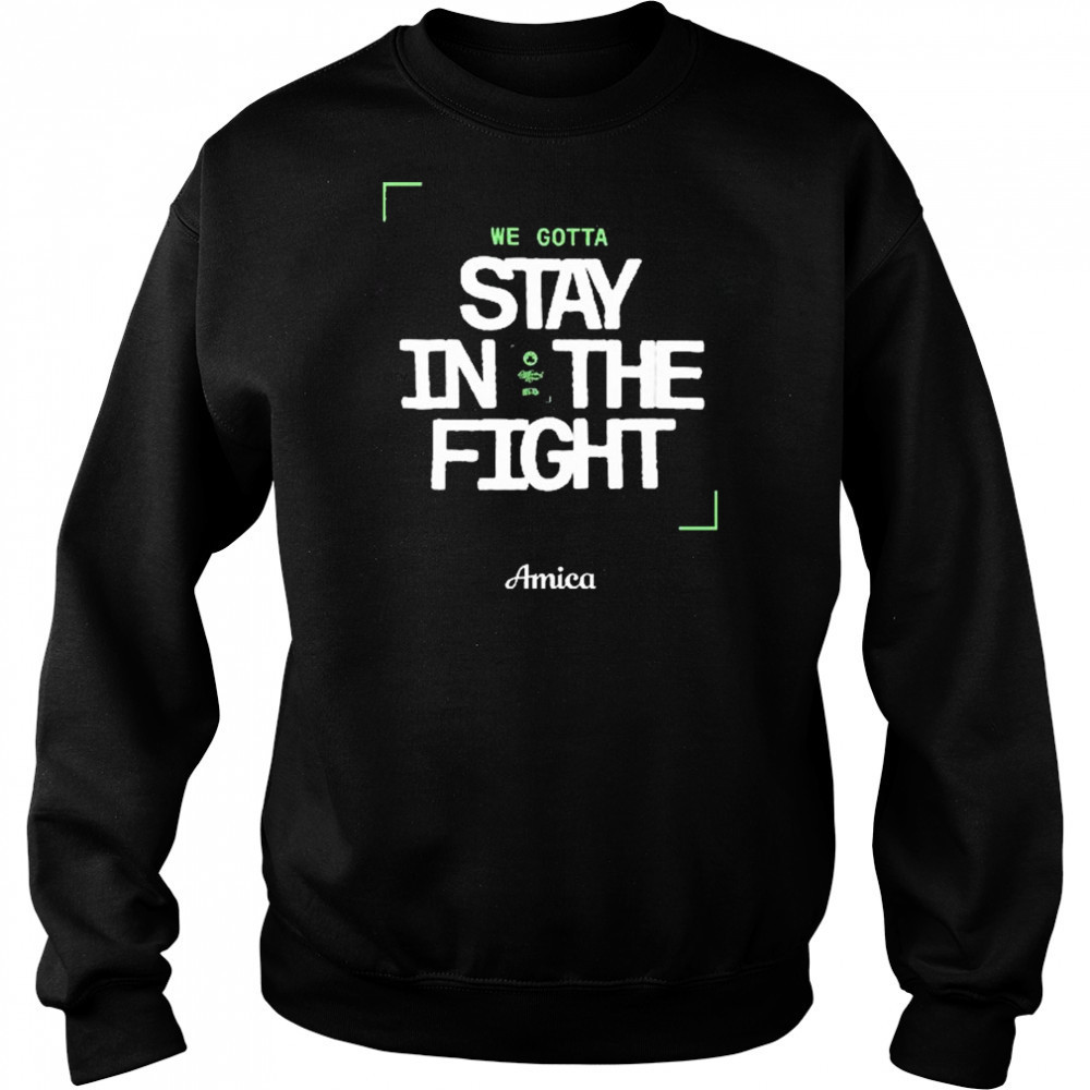 We Gotta Stay In The Fight Amica Boston Celtics t-shirt Hoodie