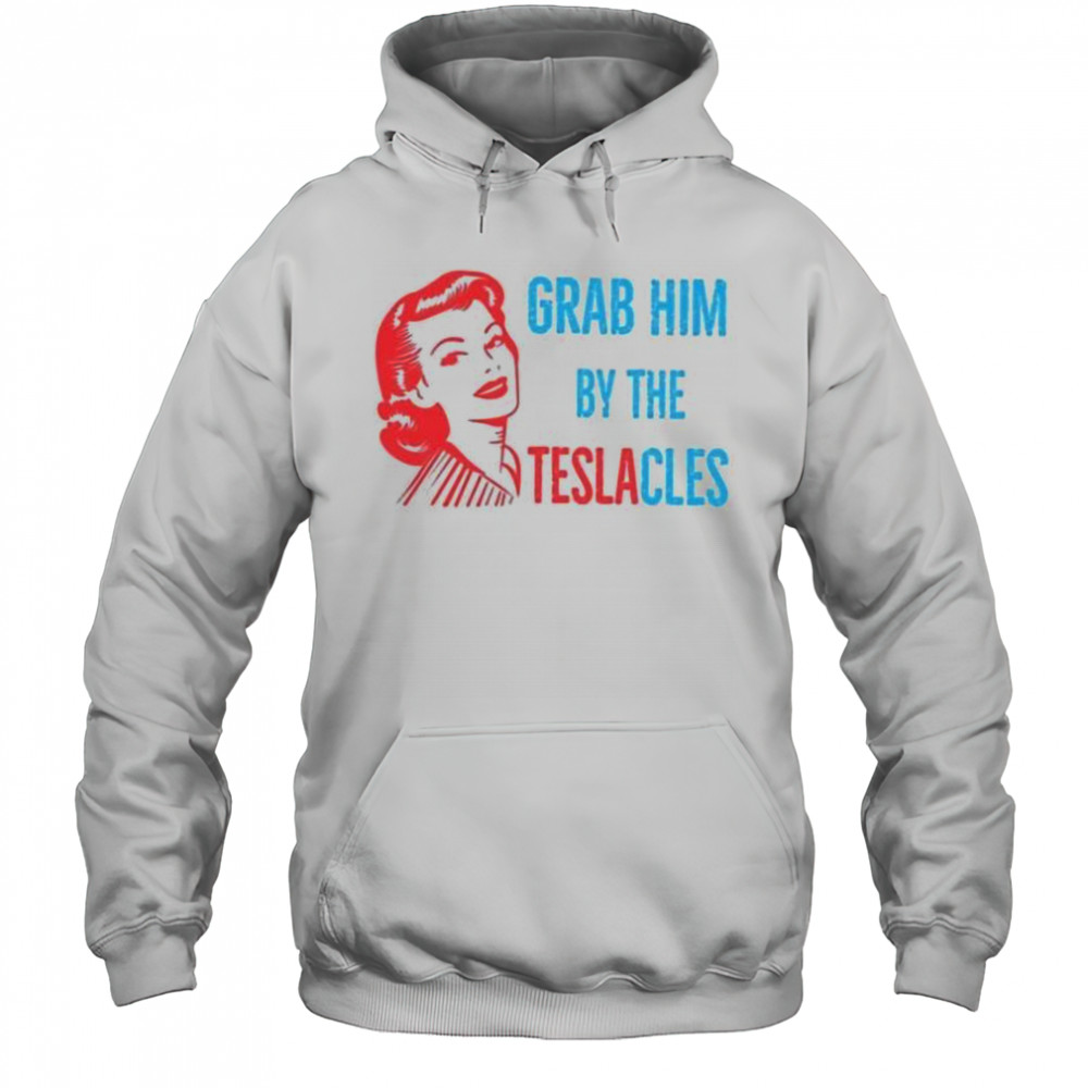 Woman grab him by the teslacles shirt Hoodie