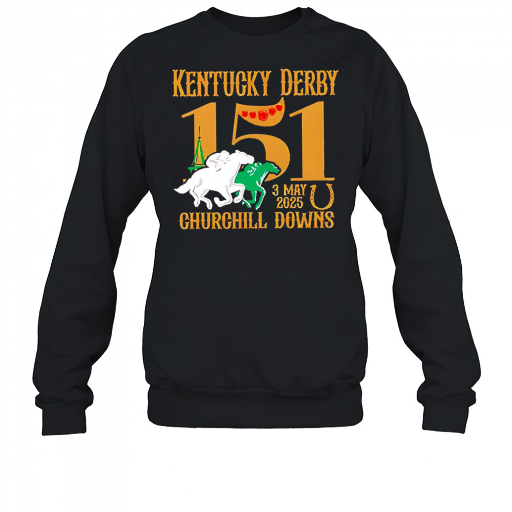 2025 Kentucky Derby Embroidered Baseball shirt Sweatshirt