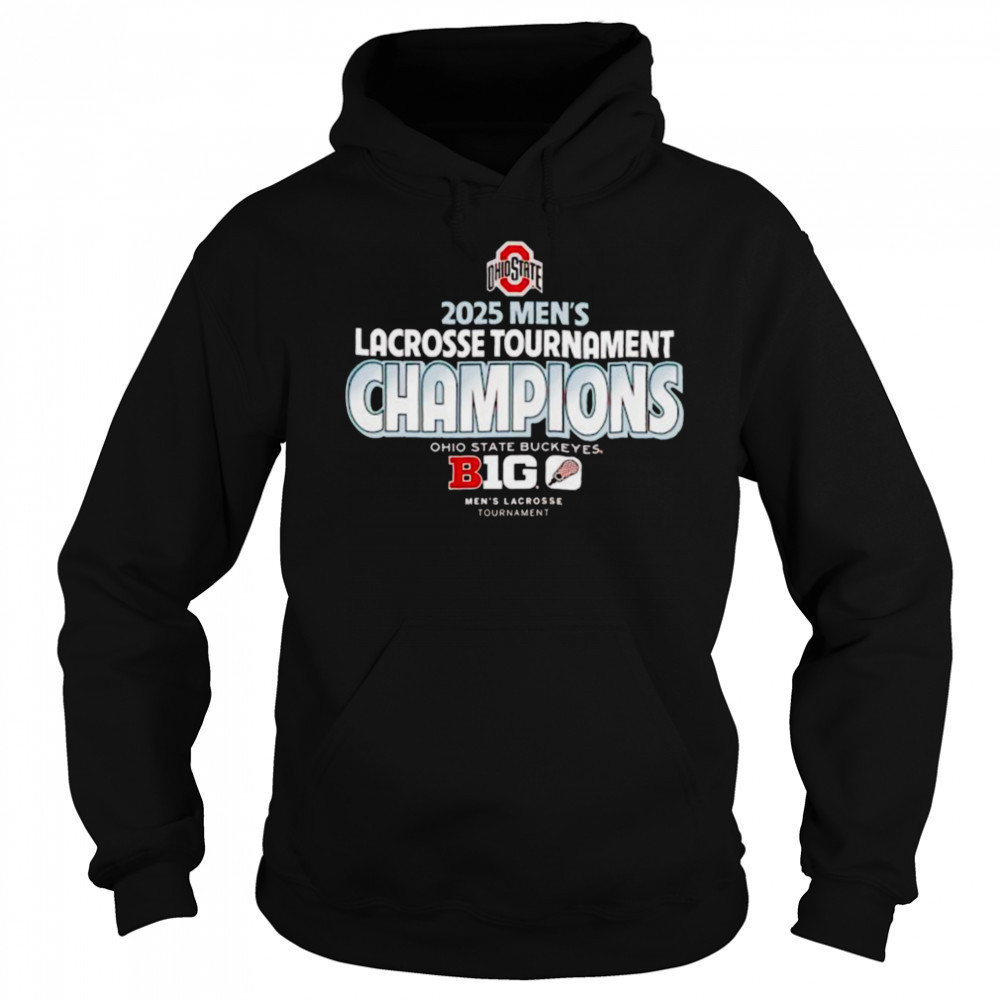 84 Scarlet Ohio State Buckeyes 2025 Big Ten Men’s Lacrosse Conference Tournament Champions T Shirt Sweatshirt