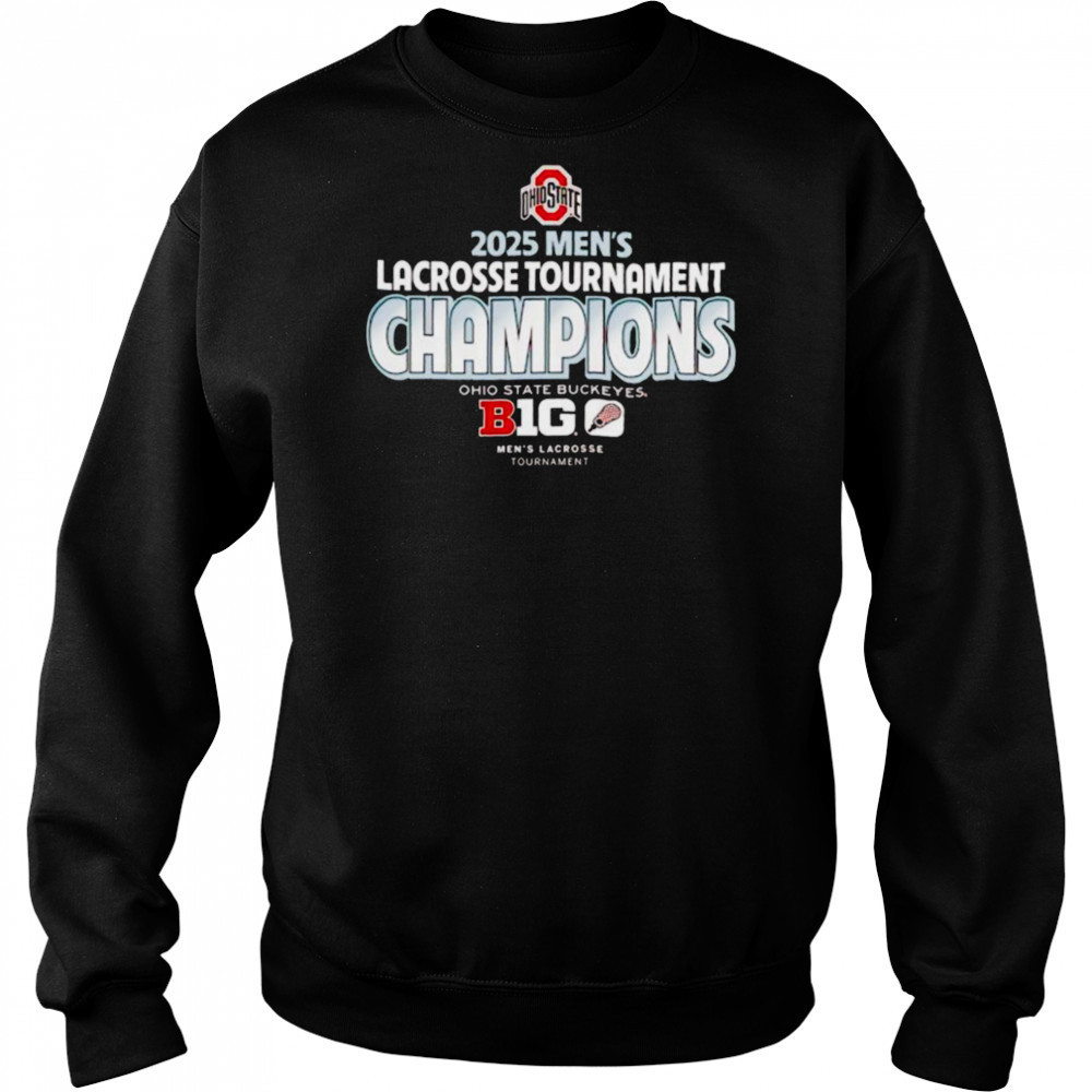 84 Scarlet Ohio State Buckeyes 2025 Big Ten Men’s Lacrosse Conference Tournament Champions T Shirt Hoodie