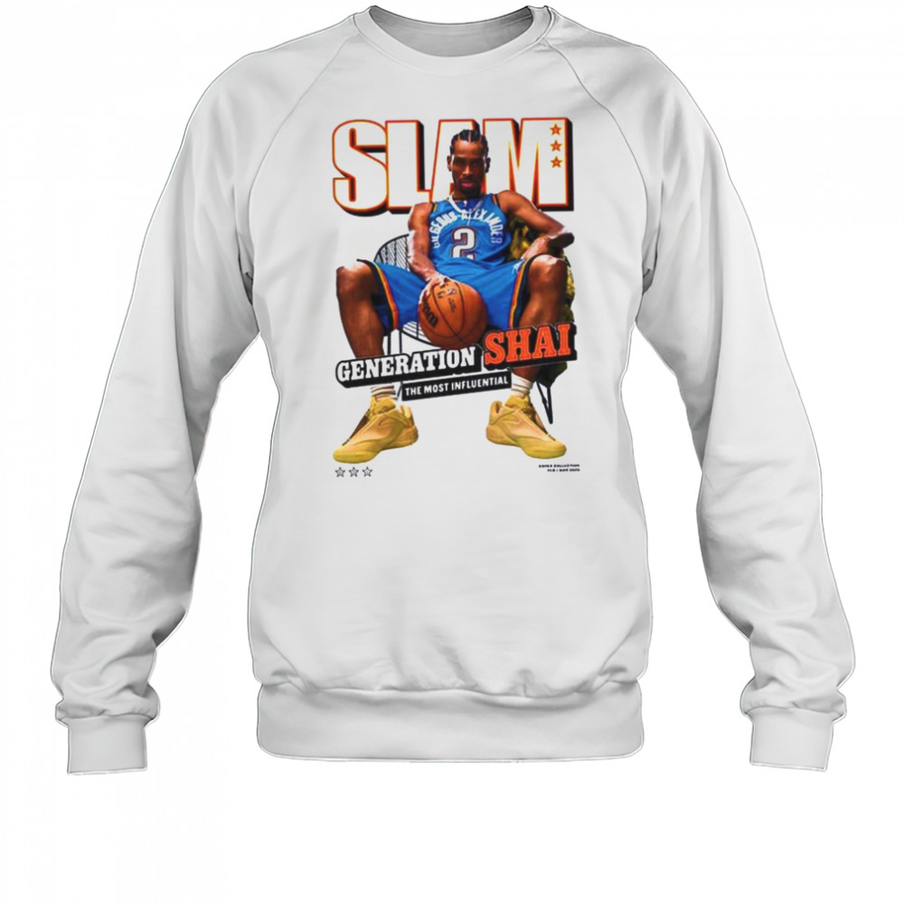 Alexander Oklahoma City Thunder SLAM 2025 Cover Graphic T Shirt Sweatshirt