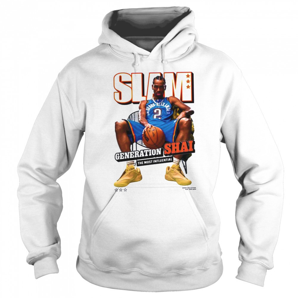Alexander Oklahoma City Thunder SLAM 2025 Cover Graphic T Shirt Sweatshirt