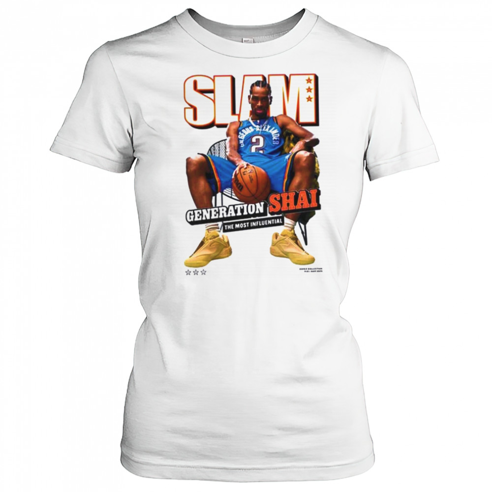 Alexander Oklahoma City Thunder SLAM 2025 Cover Graphic T Shirt Women's T-shirt