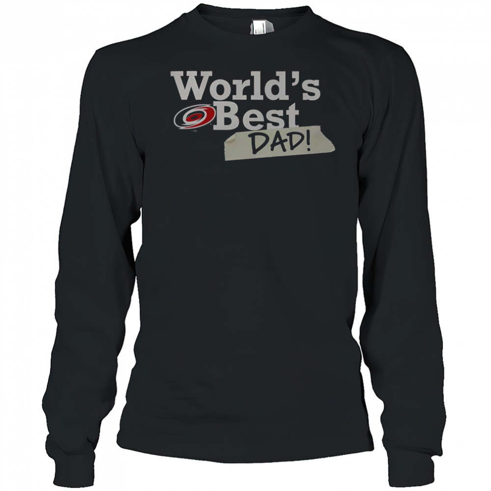 Carolina Hurricanes World’s Best Dad T-Shirt Long Sleeved
