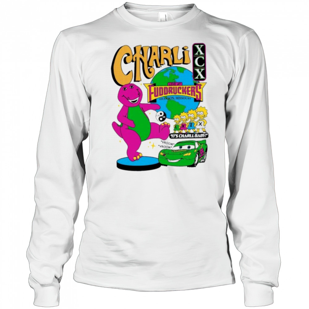 Charli Xcx Live At Fuddruckers Branson Missouri It’s Charli Baby Vroom Vroom Brian Robert Jones T shirts Long Sleeved