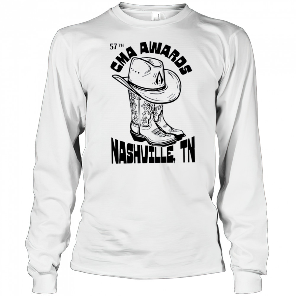 CMA Awards 57th Nashville TN Boots Hat T Shirts Long Sleeved