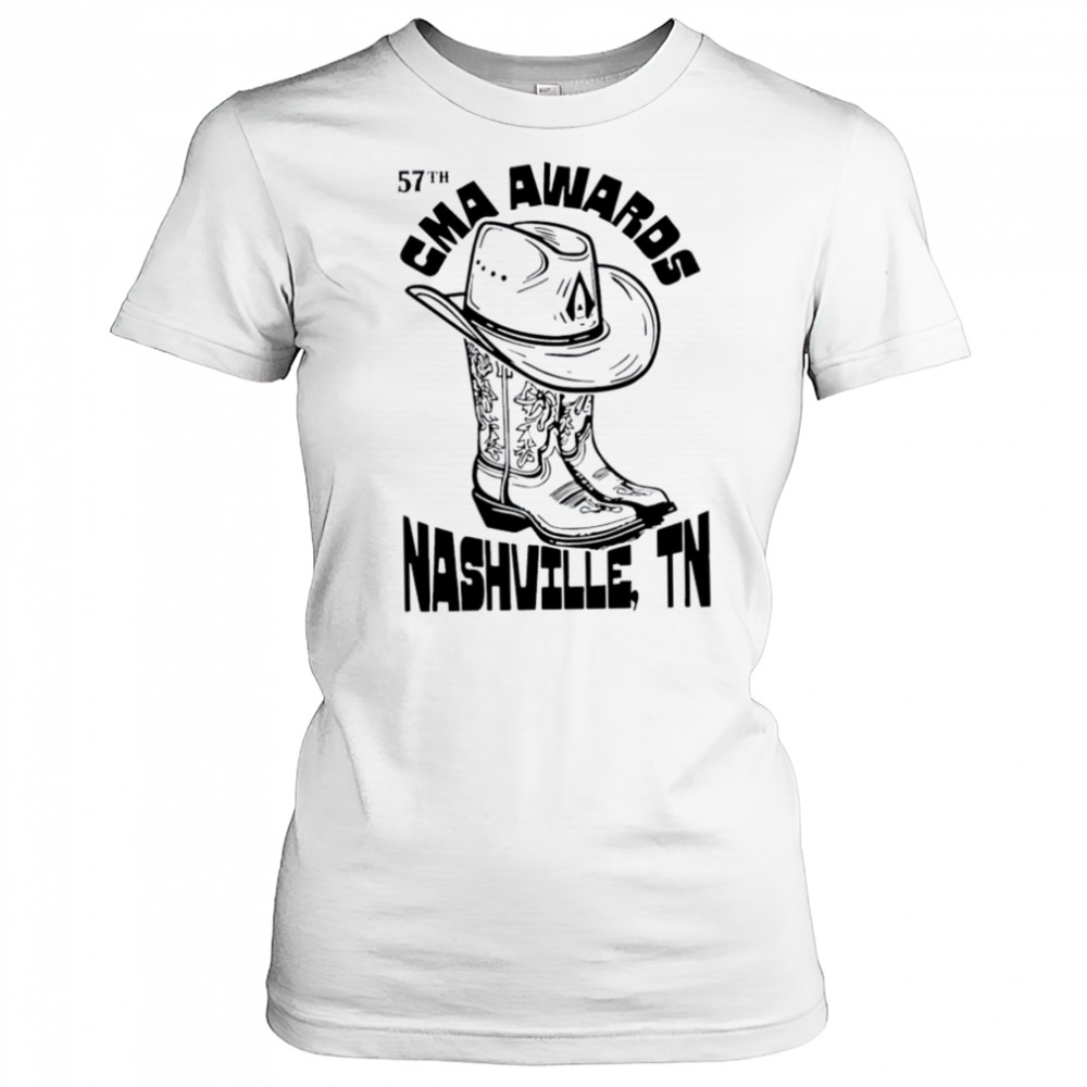 CMA Awards 57th Nashville TN Boots Hat T Shirts Women's T-shirt