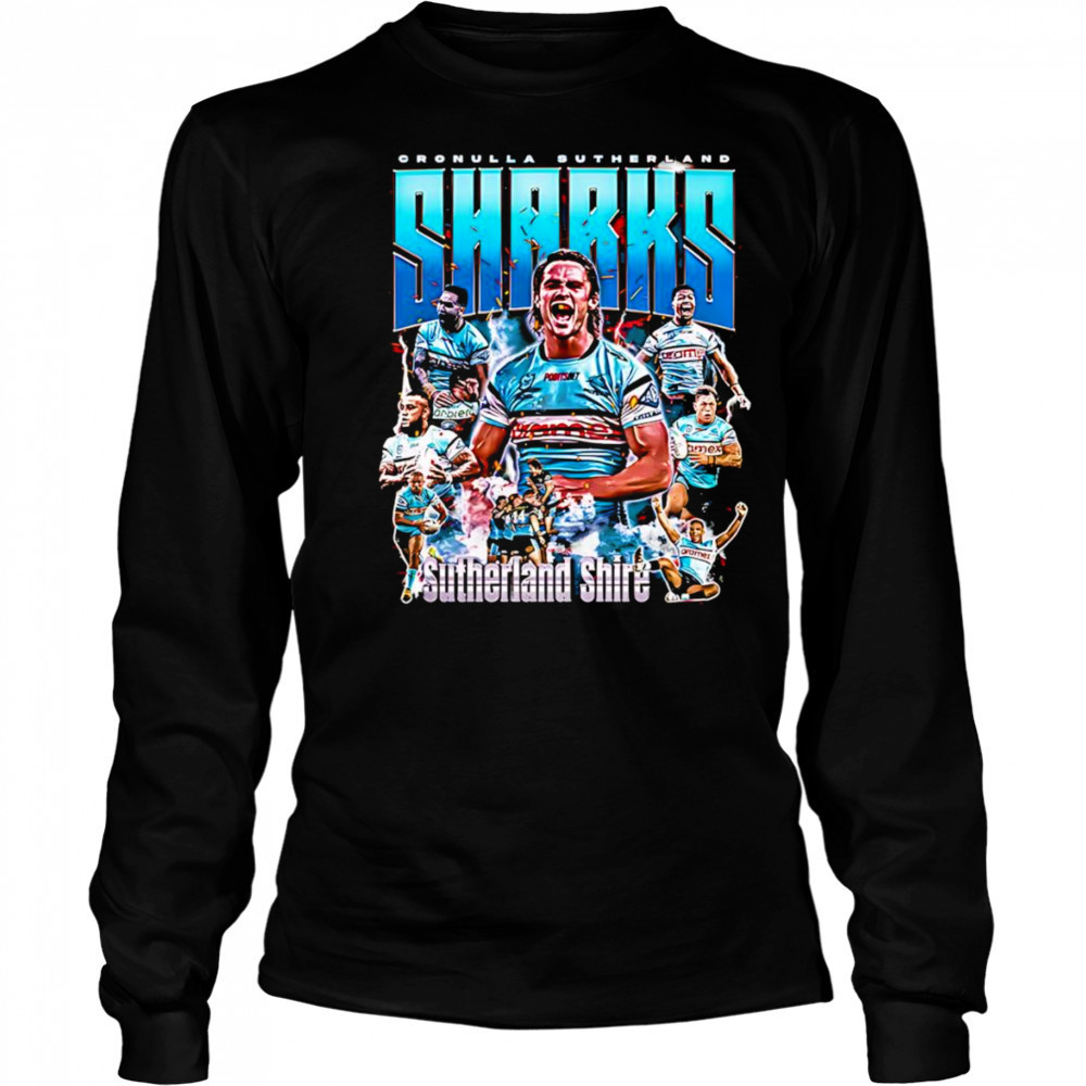 Cronulla-Sutherland Sharks graphic shirt Long Sleeved