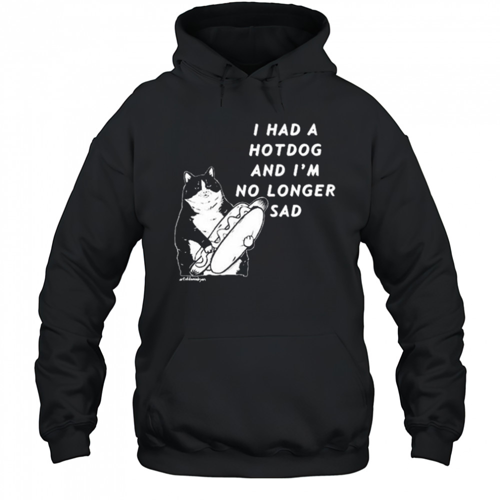 Danial Ryan Wearing I Had A Hotdog And I’m No Longer Sad t-shirt Hoodie