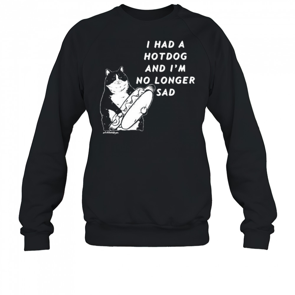Danial Ryan Wearing I Had A Hotdog And I’m No Longer Sad t-shirt Sweatshirt
