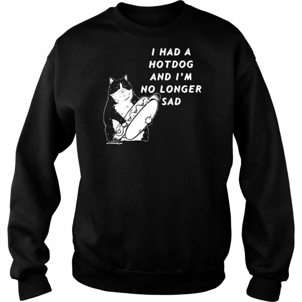 Danial Ryan Wearing I Had A Hotdog And I’m No Longer Sad t-shirt Hoodie