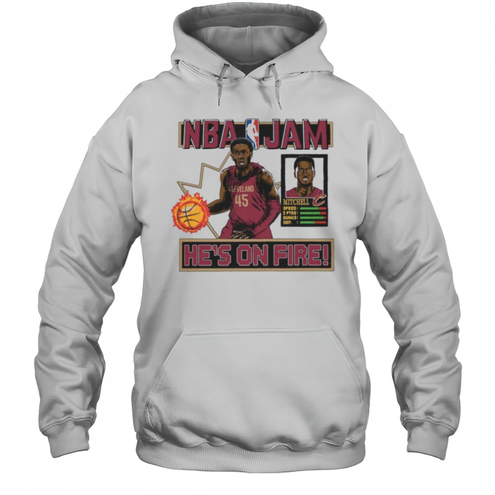 Donovan Mitchell Cleveland Cavaliers Homage Unisex NBA Jam Shirt Hoodie