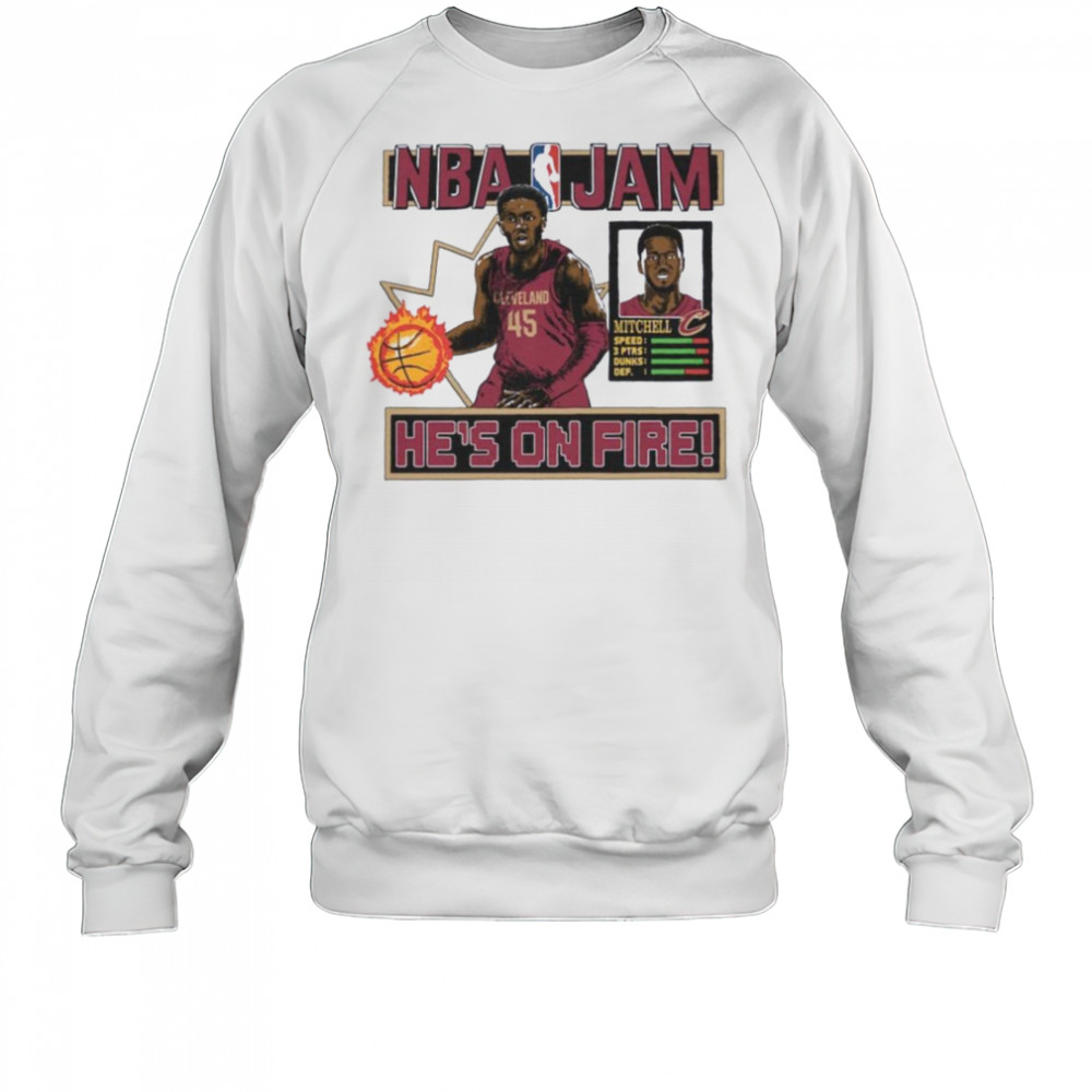 Donovan Mitchell Cleveland Cavaliers Homage Unisex NBA Jam Shirt Sweatshirt