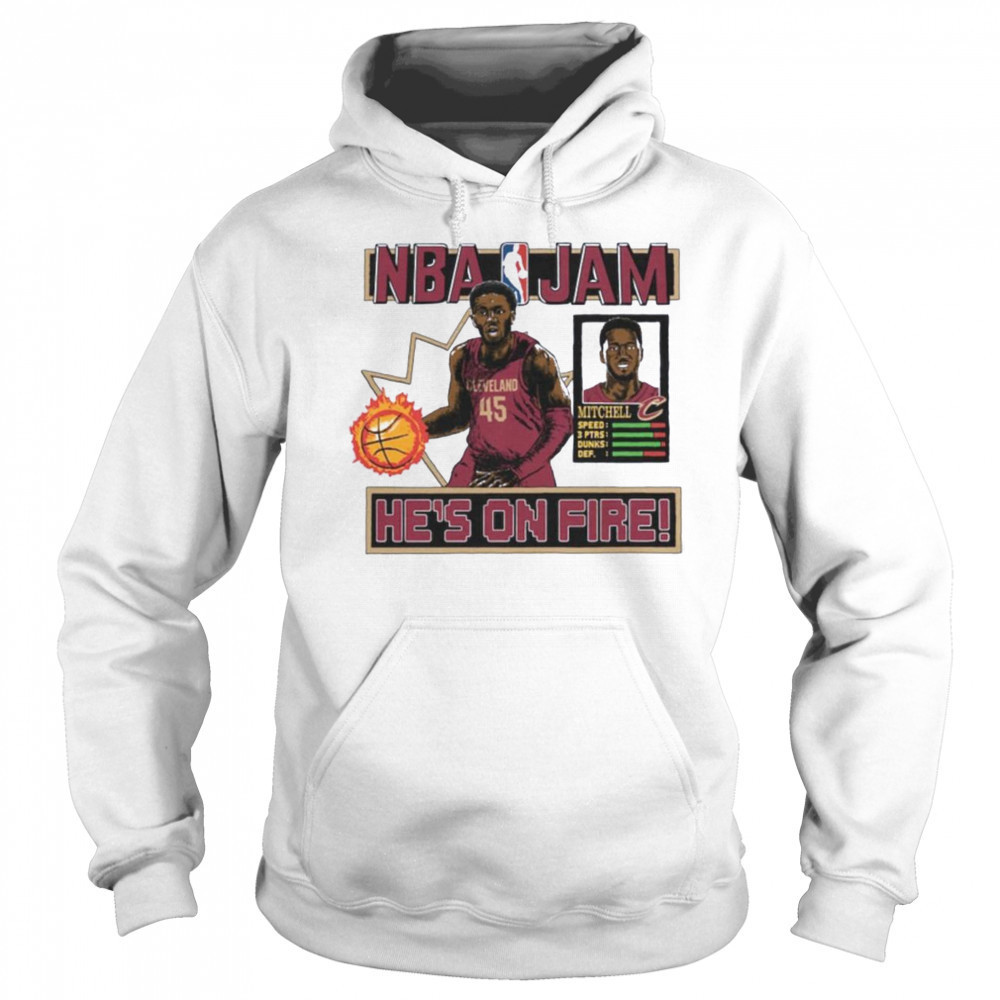 Donovan Mitchell Cleveland Cavaliers Homage Unisex NBA Jam Shirt Sweatshirt