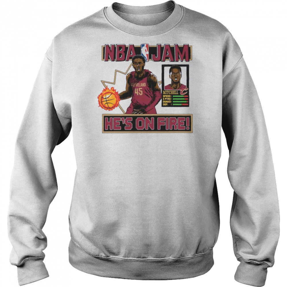 Donovan Mitchell Cleveland Cavaliers Homage Unisex NBA Jam Shirt Hoodie