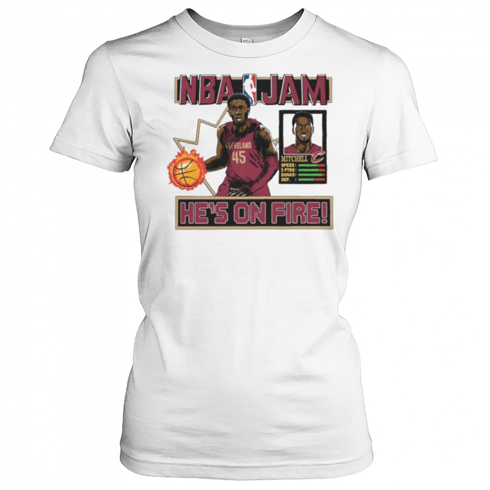 Donovan Mitchell Cleveland Cavaliers Homage Unisex NBA Jam Shirt Women's T-shirt