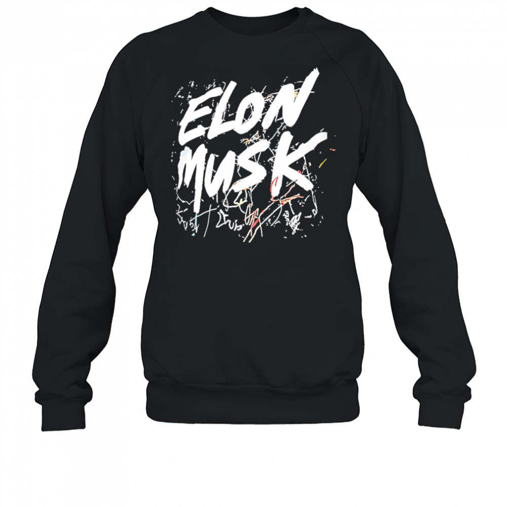 Elon Musk scribble letter shirt Sweatshirt