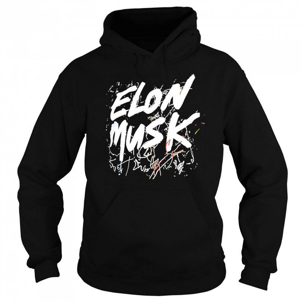 Elon Musk scribble letter shirt Sweatshirt