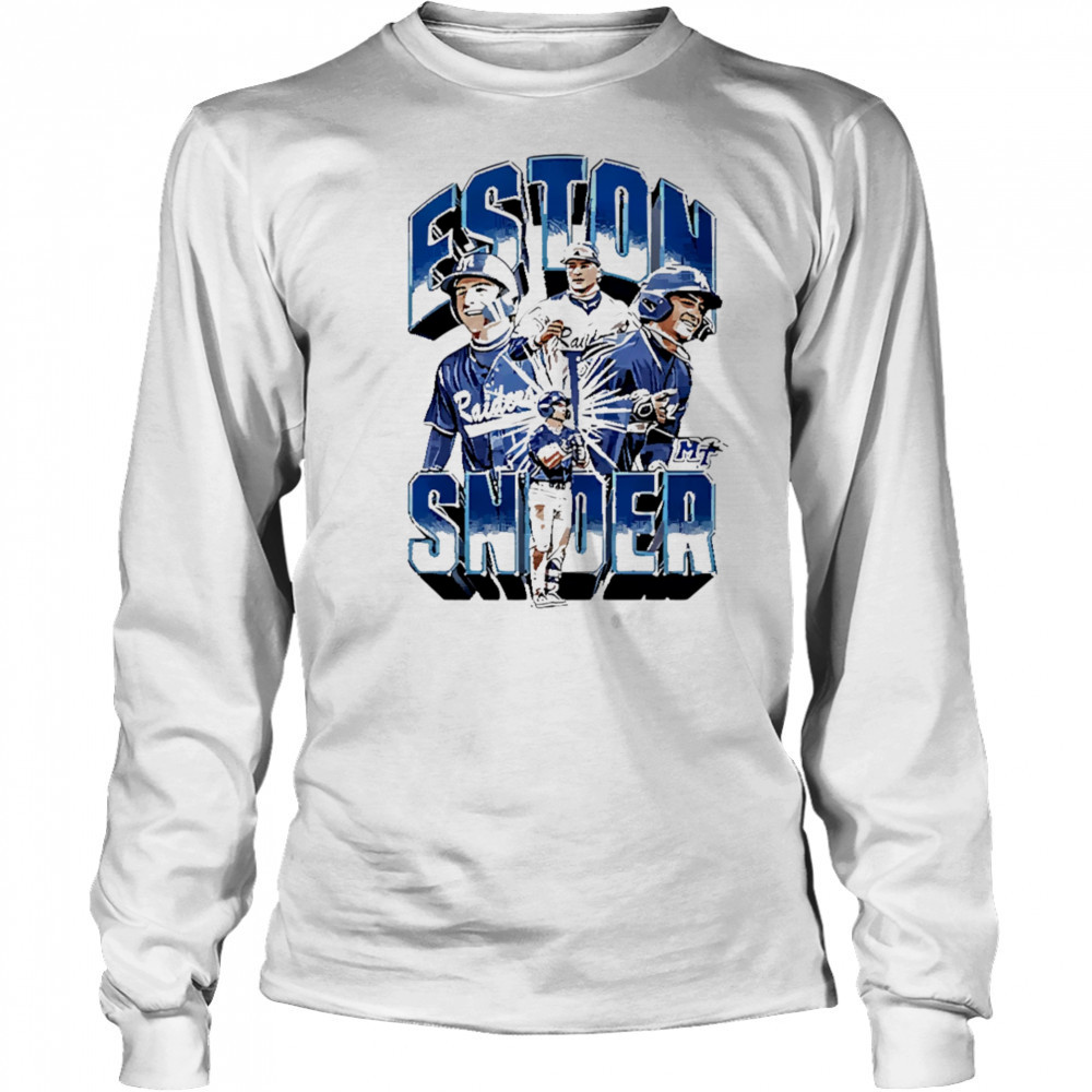 Eston snider mtsu baseball player collage shirt Long Sleeved