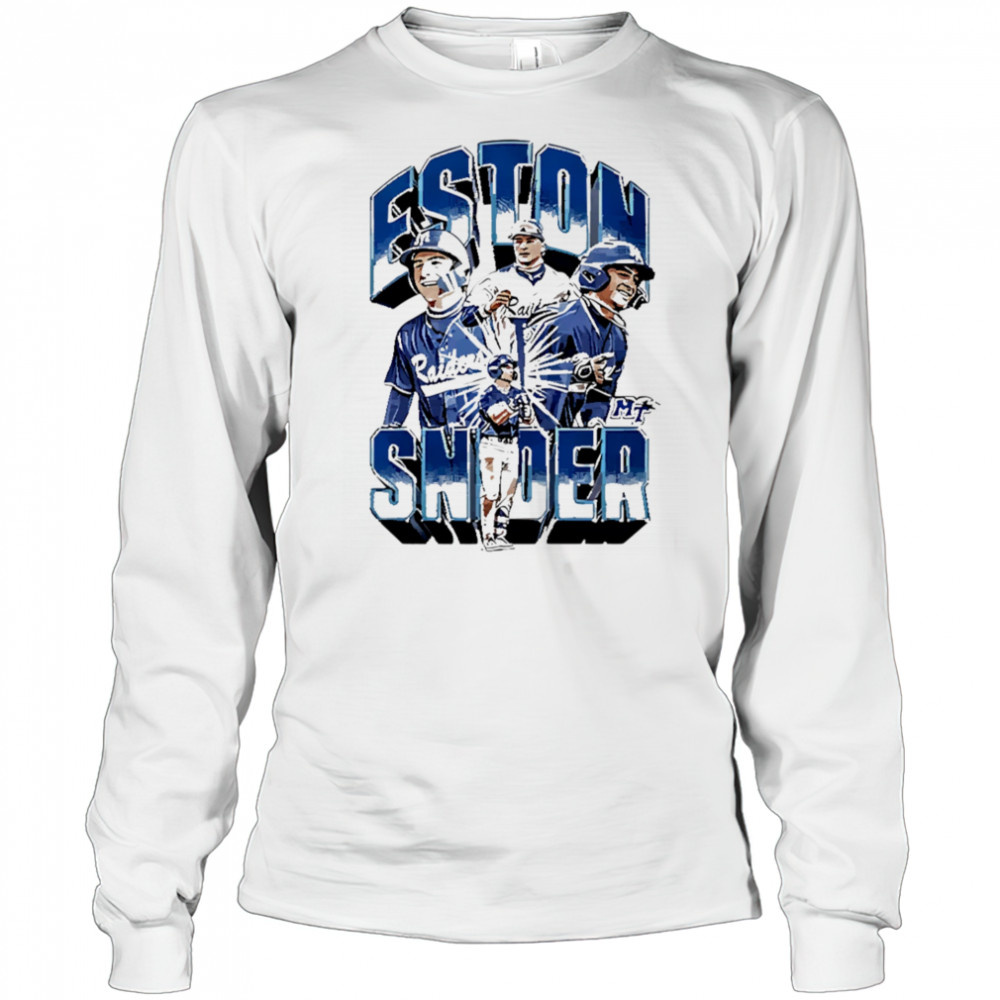 Eston snider mtsu baseball player collage shirt Long Sleeved