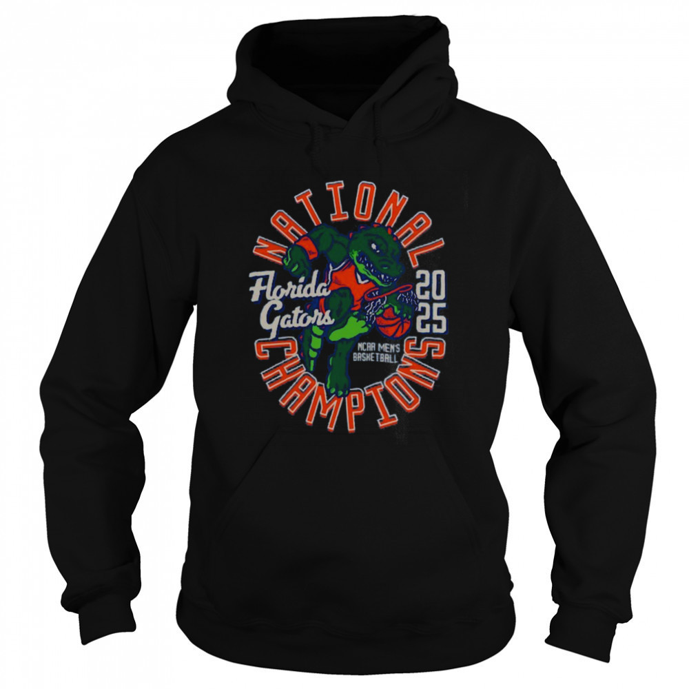 Florida Gators 2025 NCAA Men’s Basketball National Champions Comfort Colors Mascot T Shirt Sweatshirt