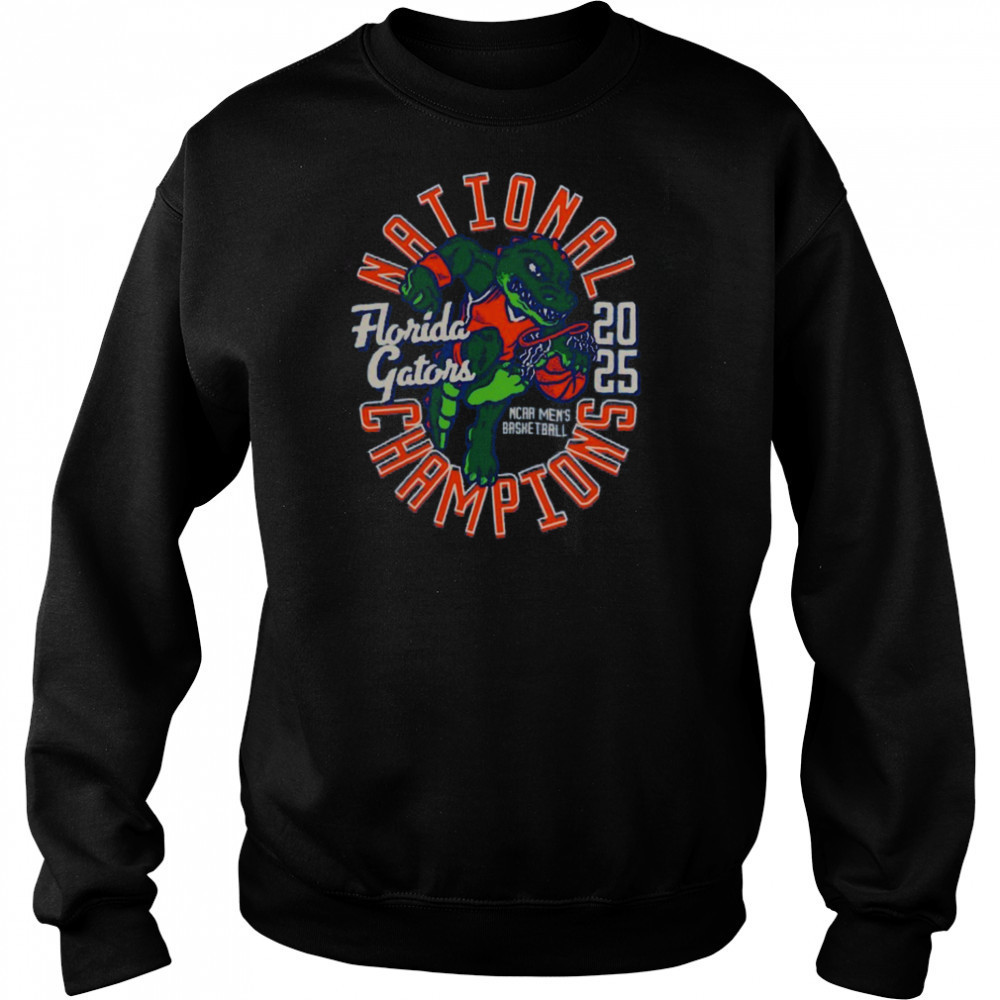 Florida Gators 2025 NCAA Men’s Basketball National Champions Comfort Colors Mascot T Shirt Hoodie