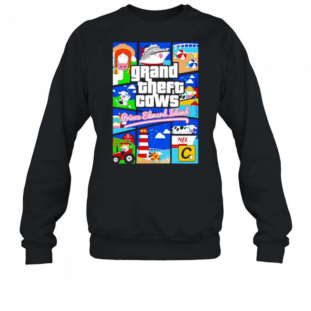 Grand Theft Cows shirt Sweatshirt