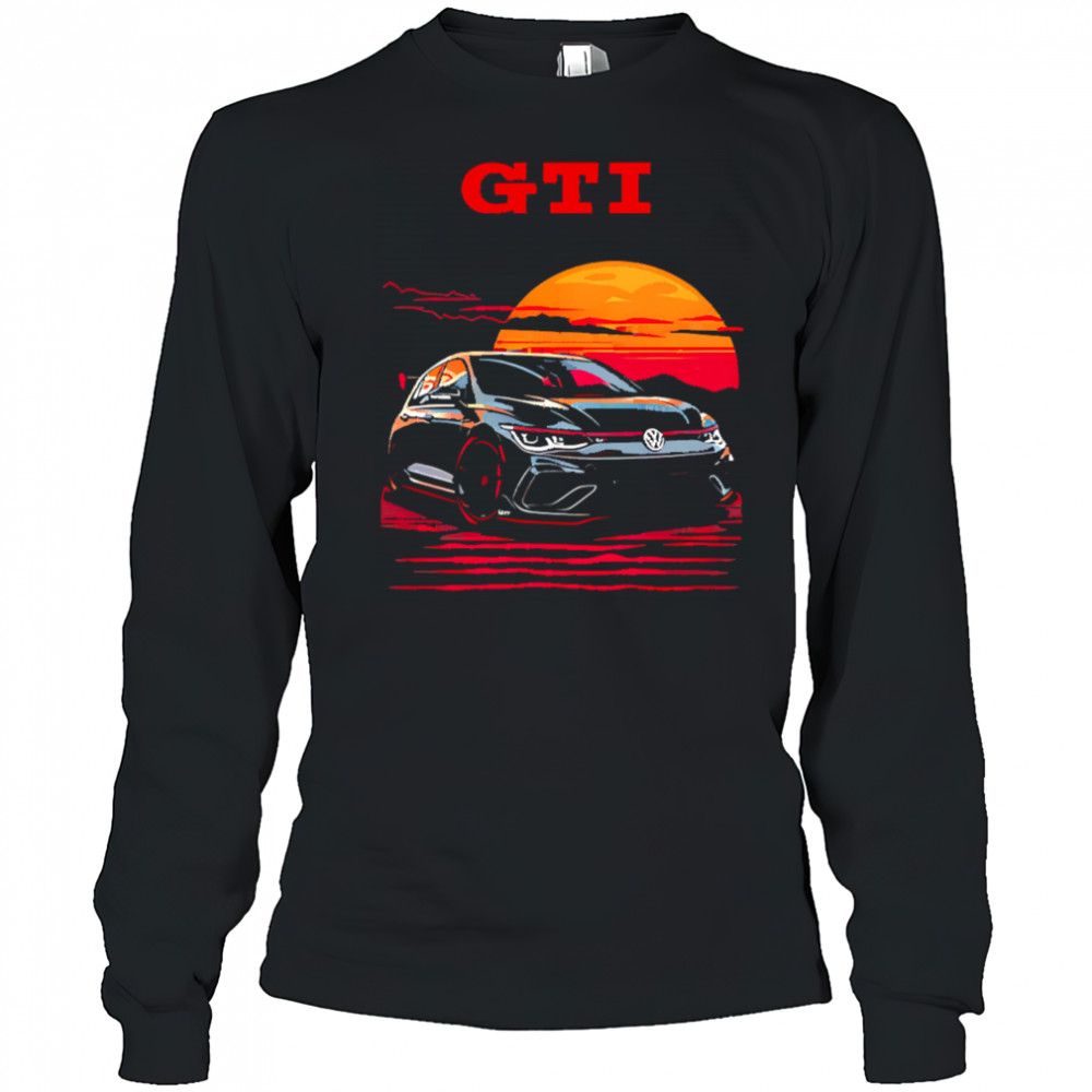 GTI car sunset shirt Long Sleeved