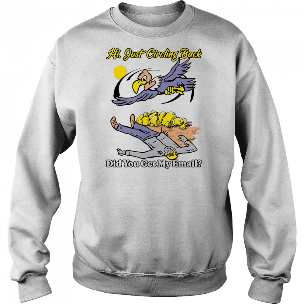 Hi just circling back did you get my email shirt Hoodie