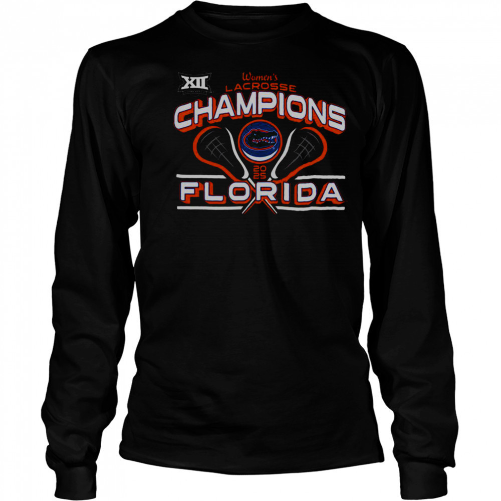 Hot Florida Gators 2025 Big 12 Women’s Lacrosse Conference Tournament Champions T Shirt Long Sleeved