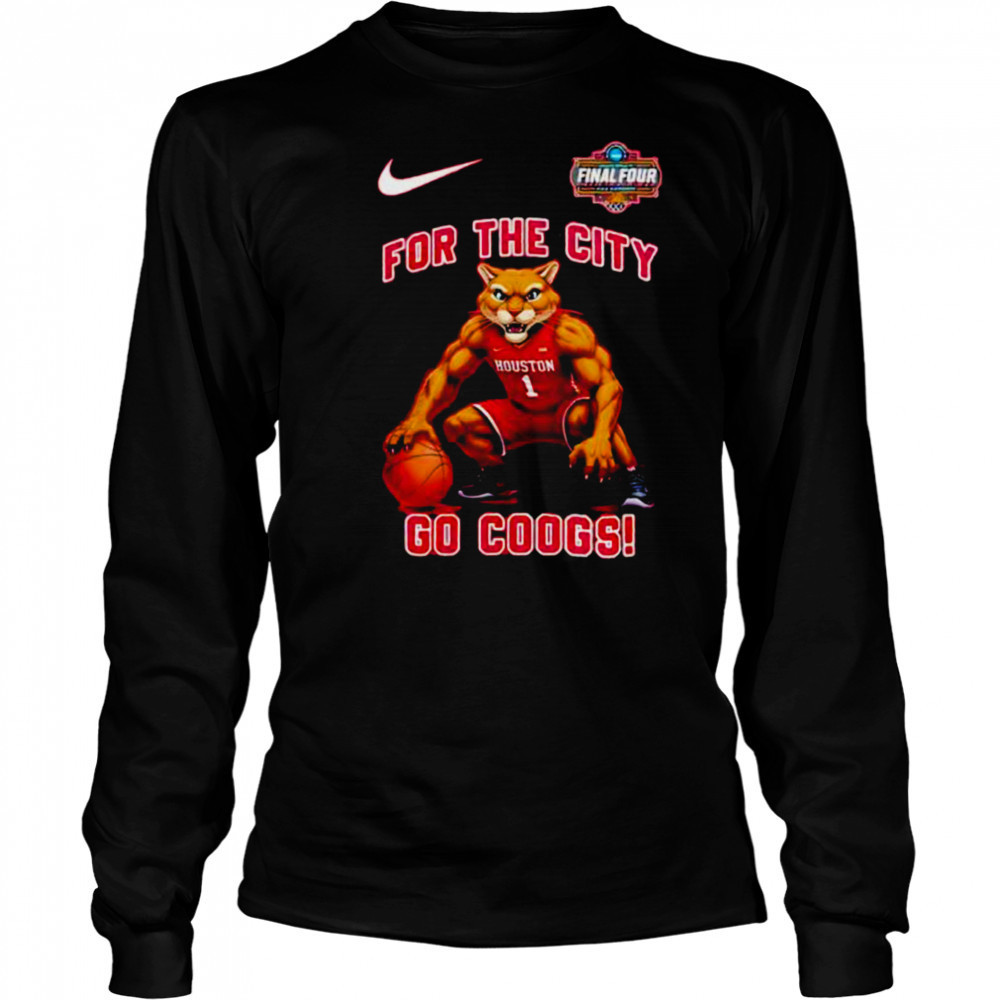 Houston Cougars For The City Go Coogs Men’s College Basketball Champions 2025 Shirt Long Sleeved