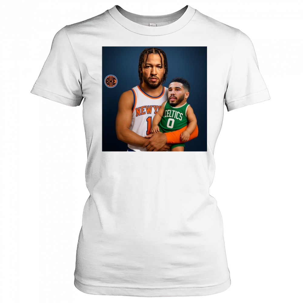 Jalen Brunson New York Knicks Sit The Fuck Down Jayson Tatum Boston Celtics Meme t-shirt Women's T-shirt