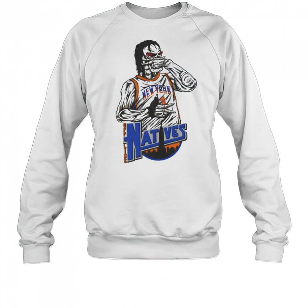 Jalen Brunson Three Point Celebration Natives New York Knicks T shirts Sweatshirt