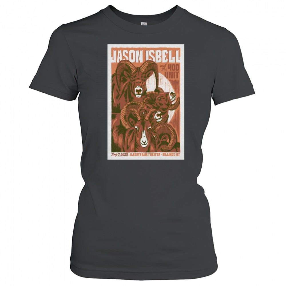 Jason Isbell And The 400 Unit Alberta Bair Theater Billings, MT May 7 2025 Concert t-shirt Women's T-shirt
