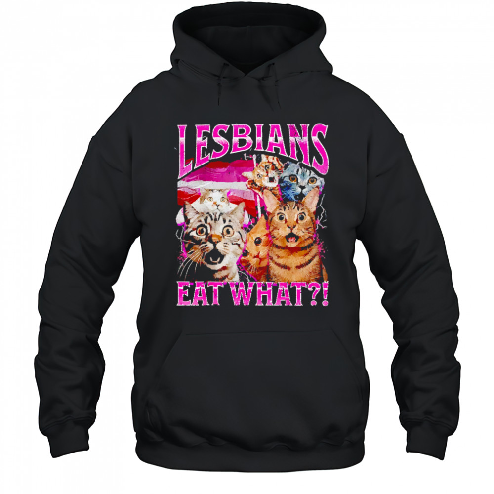 Lesbians Eat What Funny Cat shirt Hoodie