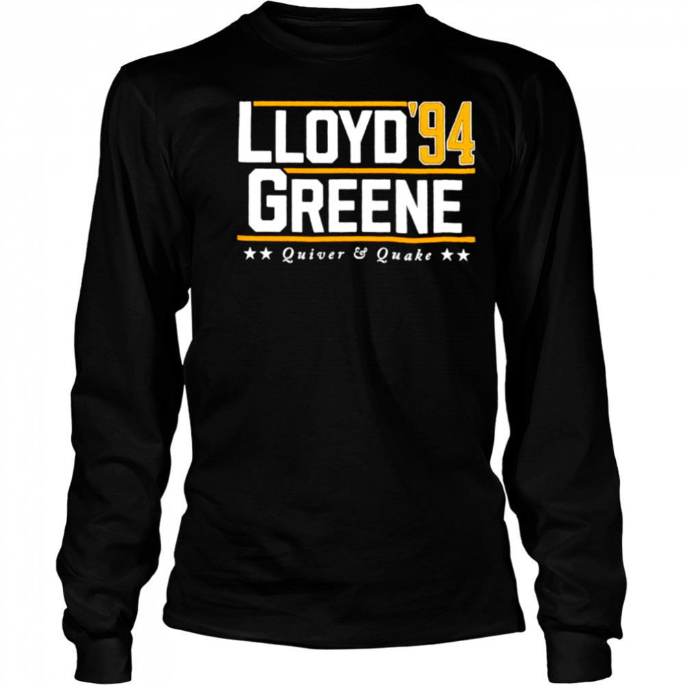 Lloyd Greene ’94 Quiver and Quake shirt Long Sleeved