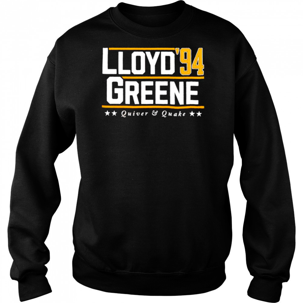 Lloyd Greene ’94 Quiver and Quake shirt Hoodie