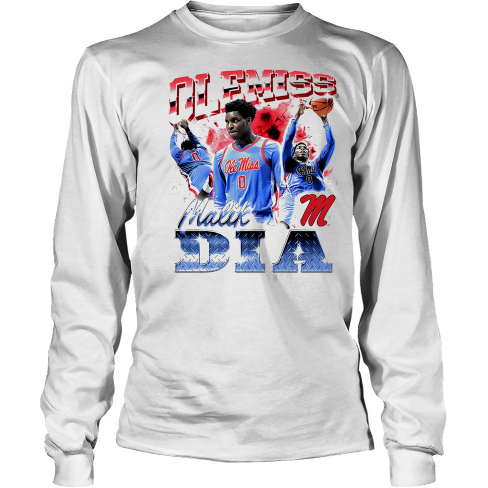 Malik Dia Ole Miss 90s graphic shirt Long Sleeved
