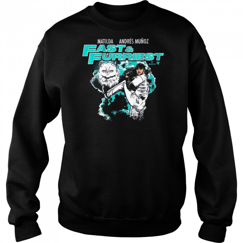 Matilda Andres Muñoz Fast & Furriest Seattle Mariners MLB Graphic t-shirt Hoodie
